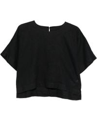 DKNY - Round-Neck Short-Sleeve Top - Lyst