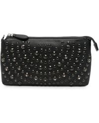 La Carrie - Crystal-Embellished Leather Cross Body Bag - Lyst