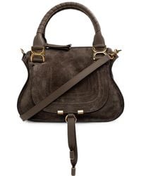 Chloé - Small Marcie Suede Tote Bag - Lyst
