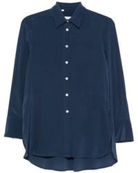 Barba Napoli - Curved-Hem Long-Sleeve Shirt - Lyst