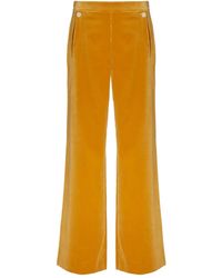 Temperley London - Clove Velvet Flared Trousers - Lyst