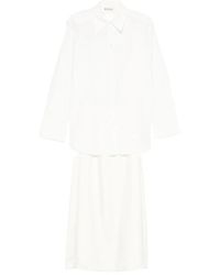 Rohe - Cut Out-Detail Shirt Dress - Lyst