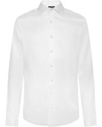 Hackett - Chemise Oxford Habillée À Col Italien - Lyst