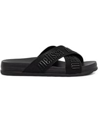 Melissa - Logo-Print Crossover-Strap Slides - Lyst