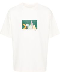 Drole de Monsieur - T-Shirt mit Logo-Print - Lyst