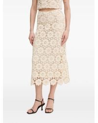 Bardot - Veneta Crochet Floral-Pattern Midi Skirt - Lyst