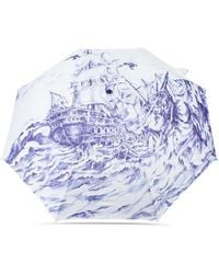 Moschino - Nautical-Themed Folding Umbrella - Lyst
