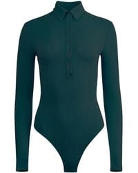 Fleur du Mal - Ribbed-Knit Bodysuit - Lyst