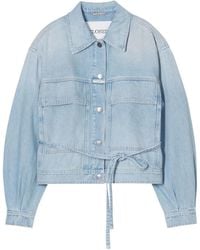 Closed - Wrap Denim Jacket - Lyst