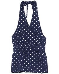 P.A.R.O.S.H. - Polka-Dot Halter Top - Lyst