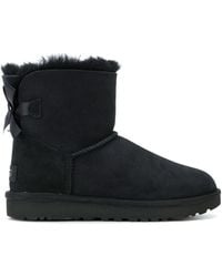 UGG - Mini Bailey Bow Ii Suede Shearling Winter Boots - Lyst