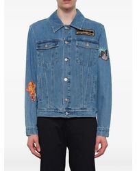 KENZO - Patch-Detail Denim Jacket - Lyst