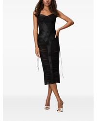 NORINA ST - Malena Panelled Ruched Midi Dress - Lyst