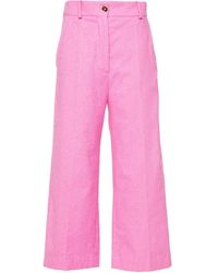 Patou - Towelling-Finish Straight-Leg Trousers - Lyst
