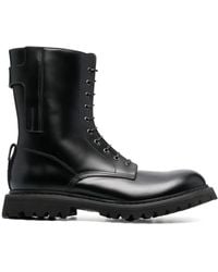 Premiata - Lace-Up Leather Ankle Boots - Lyst