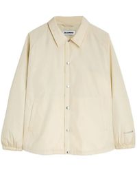 Jil Sander - Padded Relaxed-Fit Recycled-Polyester-Taffeta Jacket With -Logo Application On Sleeve - Lyst