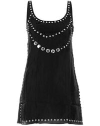 GIMAGUAS - Claude Crystal-Embellished Mini Dress - Lyst