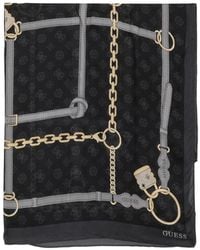 Guess - Schal Mit Ketten-Print - Lyst