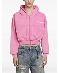 DAGGER - Logo-Print Cropped Hoodie - Lyst