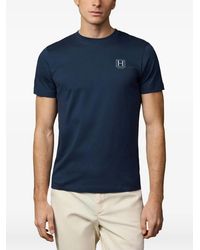 Hackett - T-Shirt Met Logoprint - Lyst
