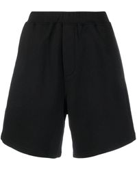DSquared² - Knee-length Cotton Track Shorts - Lyst
