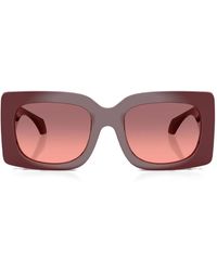 Versace - Sonnenbrille Mit Eckigem Gestell - Lyst