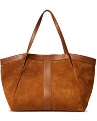 Twinset - Panelled Suede Tote Bag - Lyst