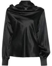 Max Mara - Cowl-Neck Silk Blouse - Lyst