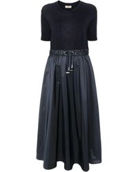Herno - Glam Midi-jurk Met Vlakken - Lyst