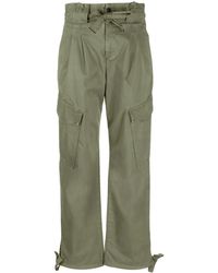 Pinko - Straight-Leg Stretch-Cotton Cargo Trousers - Lyst