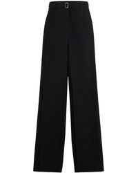 Lanvin - Pantalones Con Cinturón - Lyst