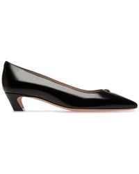Bally - Emblem-Plaque Leather Pumps - Lyst
