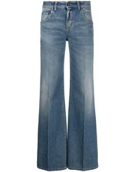 Saint Laurent - High-waisted Flared Jeans - Lyst
