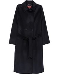 Max Mara - Doppelreihiger Mantel mit Gürtel - Lyst