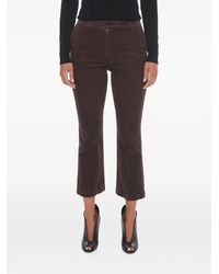 Ql2 - Corduroy Cropped Trousers - Lyst