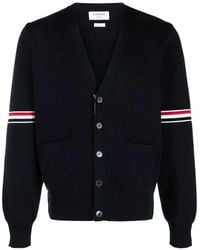 Thom Browne - Tricolour 4-bar Cardigan - Lyst