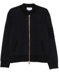 Thom Browne - Bar Zip-Up Cardigan - Lyst