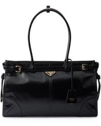 Prada - Grand Sac À Main Bonnie En Nubuck - Lyst