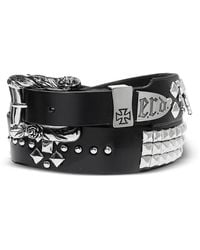 Enfants Riches Deprimes - Gun Texas Serenade Studded Engraved-Buckle Belt - Lyst