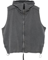 Thom Krom - Hooded Zip-Up Vest - Lyst