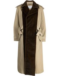 Toga - Two-tone Panelled Trench Coat - Lyst
