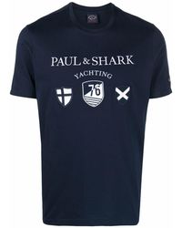 Paul & Shark - Logo-print Organic Cotton T-shirt - Lyst