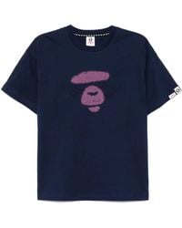 Aape By A Bathing Ape - T-Shirt Met Moonface-Logo - Lyst