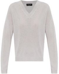 Fabiana Filippi - Sequin-Embellished V-Neck Sweater - Lyst
