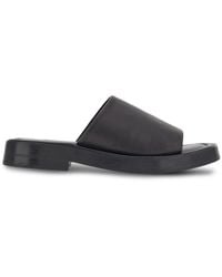 Ferragamo - Leather Flat Sandals - Lyst