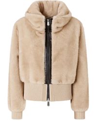 Pinko - Cropped Faux Fur Jacket - Lyst