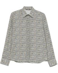 Ermanno Scervino - Geometric-Print Button-Down Shirt - Lyst