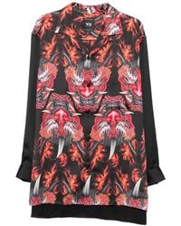 Y-3 - Graphic-Print Button-Down Shirt - Lyst