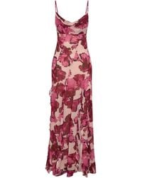 Nicholas - Kamila Maxikleid Mit Blumen-Print - Lyst