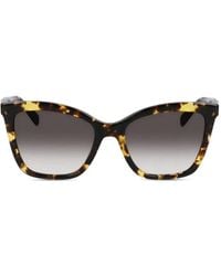 Longchamp - Sonnenbrille mit Cat-Eye-Gestell - Lyst